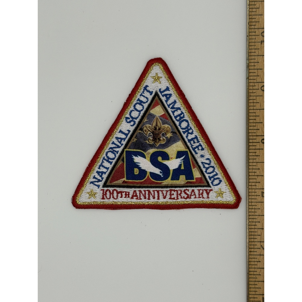 BSA 2010 National Scout Jamboree 100th Anniversary Triangle Patch